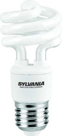 Image principale du produit Ampoule Eco E27 15W spirale Sylvania MiniLynx Spiro Superior 10000h blanc neutre