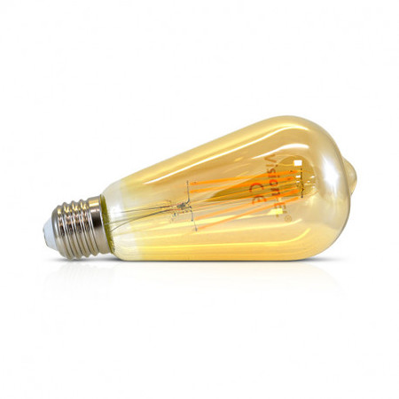Image principale du produit Ampoule rétro LED E27 ST64 Filament 8W 2700°K