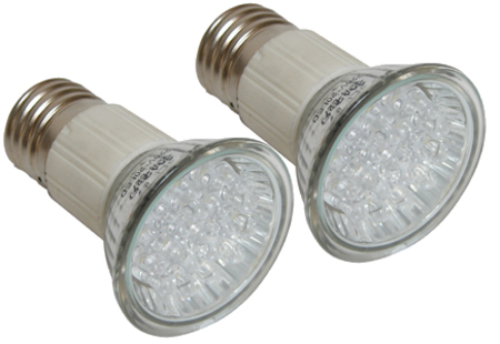 Image principale du produit 2 Lampes E27 à led Blanches 1 W 230V