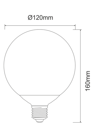 Image secondaire du produit Ampoule Beneito Faure led Globe 120mm E27 14W 2700K 1320 lumens