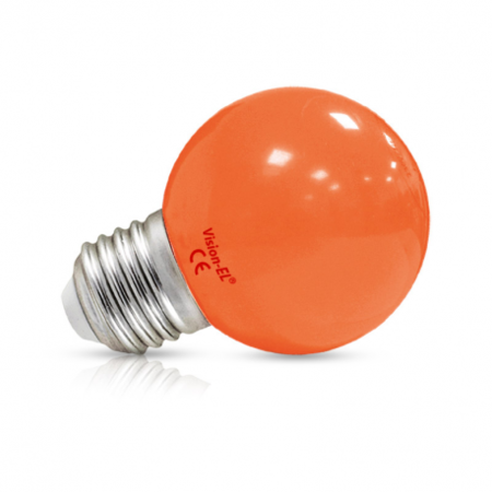 Image secondaire du produit Ampoule à led E27 bulb Orange 1w conditionné par 2