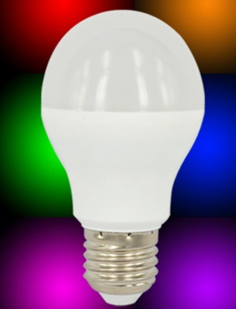 Image principale du produit Ampoule Led RGBW 6W E27 série 4 zones