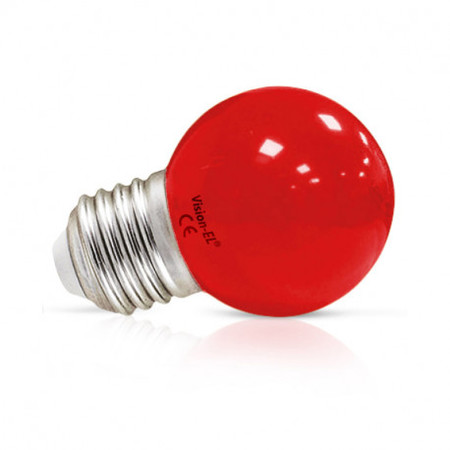 Image principale du produit Lampe E27 à led Rouge 0.5 W 230V