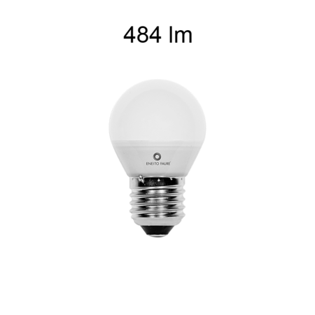 Image principale du produit Ampoule Beneito Faure led E27 sphérique 5W blanc neutre 4000K 484 lumens 360°