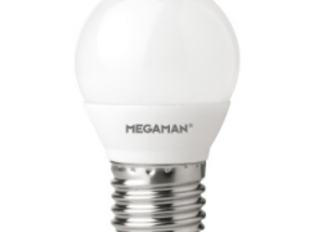 Image principale du produit Ampoule sphérique E27 Megaman 230V LED 3W5 4000k Blanc neutre