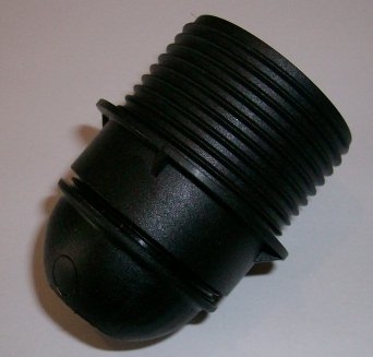 Image principale du produit Douille plastique noire E27 mi filetée