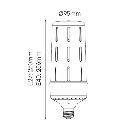 Image secondaire du produit LAMPE LED BENEITO ET FAURE ARIA 50W E40 220V 360º 2700K 5400LM