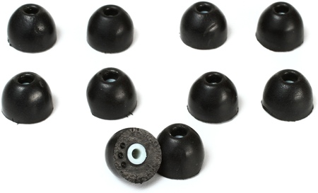 Image principale du produit EABKF1-10S Shure lot de 10 mousses noire pour écouteur SE115, SE215, SE425, SE435 à SE846 taille S