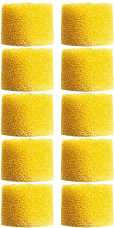 Image principale du produit lot de 10 mousses jaunes pour SE 215 à SE846