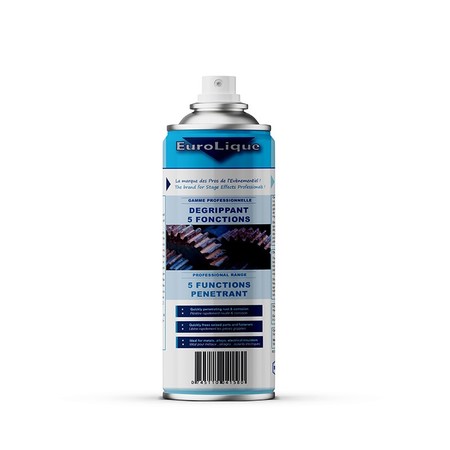 Image secondaire du produit Dégrippant 5 fonctions Eurolique - Dégrippant, lubrifiant, nettoyant, anticorrosion, antihumidité en aérosol de 500ml