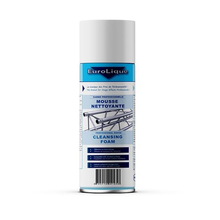 Image principale du produit Mousse nettoyante eurolique - pour surface métallique, aluminium, inox , surface stratifiée. Aérosol 500ml