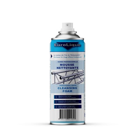 Image secondaire du produit Mousse nettoyante eurolique - pour surface métallique, aluminium, inox , surface stratifiée. Aérosol 500ml