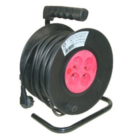 Image principale du produit Enrouleur electrique 3X1.5mm2 25m noir