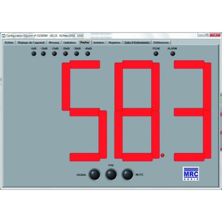 Image nº6 du produit Limiteur MRC EQ LIMIT par bande de fréquence ou global conforme au décret N°2017-1244 du 7 Août 2017