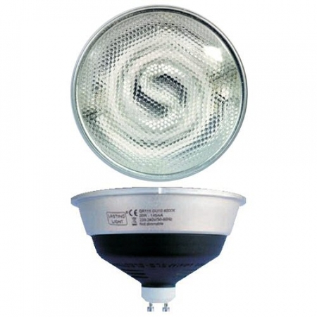 Image principale du produit Ampoule Hi-spot  ES111 GU10 fluo 230V 20W blanc chaud