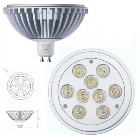 Image principale du produit Lampe led Hi-spot  ES111 GU10 230V 9W Blanc froid 5700K