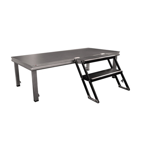Image secondaire du produit Escalier de scène Variostair 40-60cm 2 marches sans rampe ni praticable
