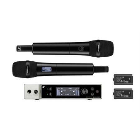 Image principale du produit EW-DX 835-S SET Sennheiser - Kit 2 micros mains 835 sans fil numérique sur batterie fréquence S2-10