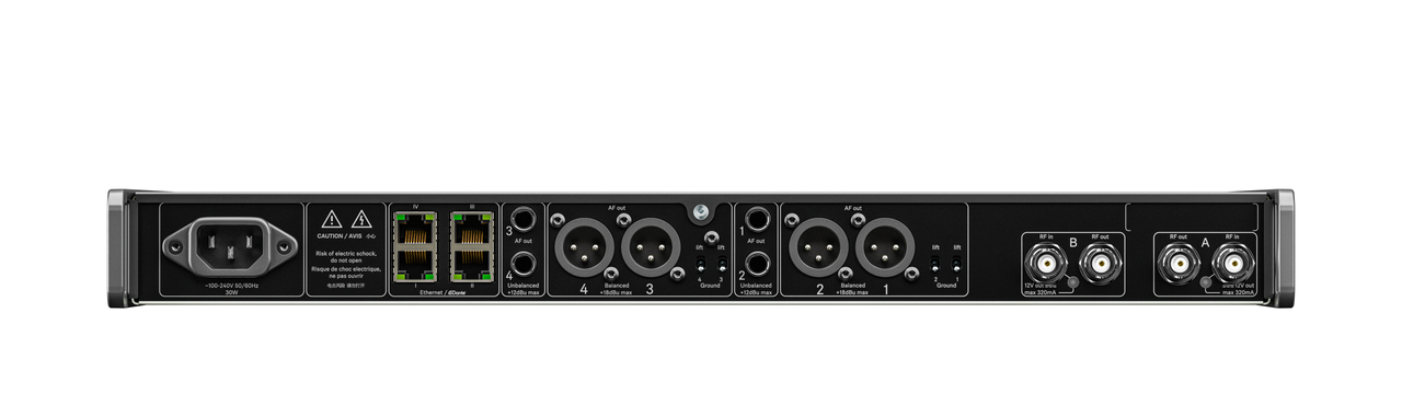 Image secondaire du produit EW-DX EM 4 DANTE (S2-10) Senneiser - Quadruple récepteur HF numérique fréquence S2-10