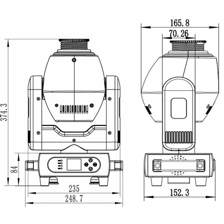 Image nº8 du produit EXPLORER SPOT -JB Systems - Lyre 120W Moving Head