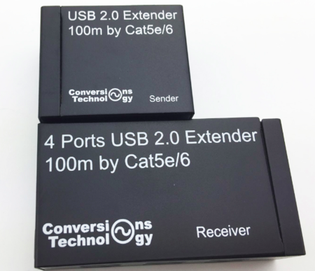 Image secondaire du produit Extender USB 2.0 vers RJ45 1 entrée 4 sorties sur 100m max CAT 6 CAT 6a