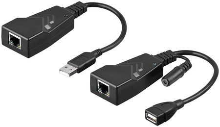 Image principale du produit Extendeur USB 2.0 CAT5/5a/6 100m max
