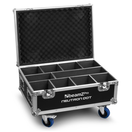 Image principale du produit Flightcase pour 8 Neutron Dot BeamZ Pro à roulettes