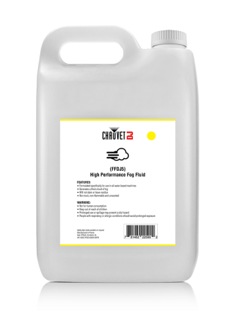 Image principale du produit Highperformance fog Fluid ChauvetDJ - Liquide à fumée standard 5l