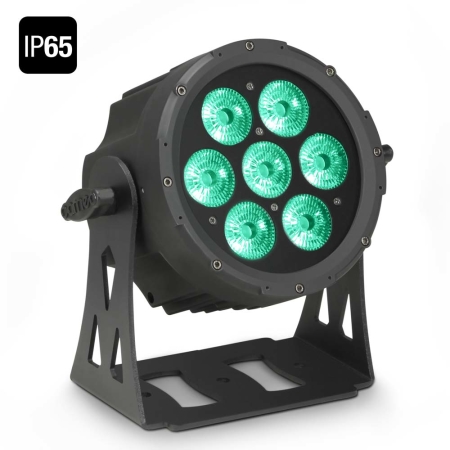 Image principale du produit Projecteur LED Cameo FLAT PRO 7 IP65 7 x 10 W RGBWA