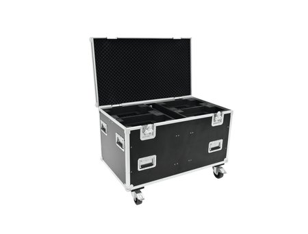 Image principale du produit Flight case roadinger - pour 4 lyres moyennes avec roulettes