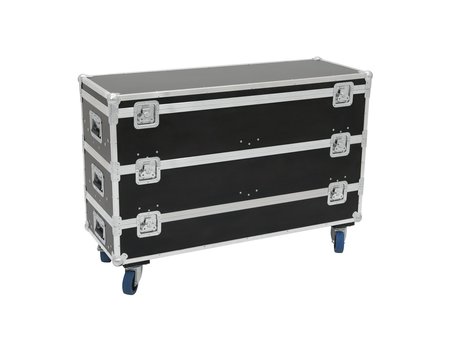 Image principale du produit Flight case à 3 étages sur roulette pour 12 barres led et sunstrip