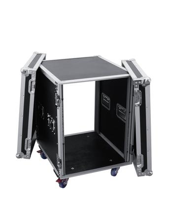 Image nº3 du produit Flight Case rack 12U sur roulettes 2 capots fermetures Pro