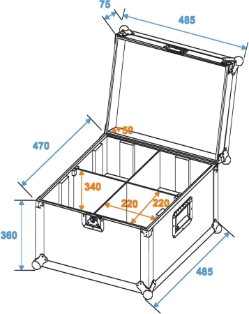 Image nº5 du produit ROADINGER Flightcase 4x PAR-56 Spot long