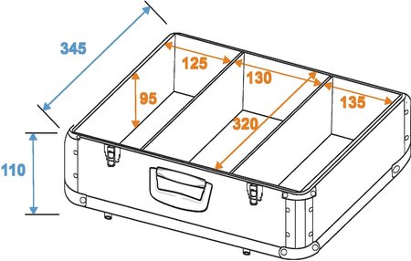 Image nº4 du produit Flight case pour 80 à 90 CD bleu