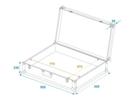 Image nº5 du produit Malette universelle ROADINGER Tour Pro 82 x 32 x 52 noire