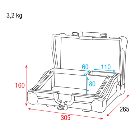 Image nº4 du produit Flight case Showtec pour ColorCue 1 (Air)