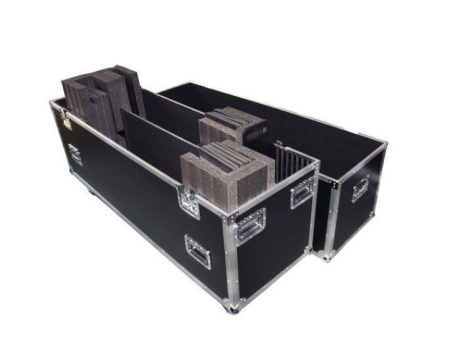 Image principale du produit Flight en multiplis pouvant contenir 2 écrans de type Plasma ou LED jusqu’à 50 pouces et tous les accessoire