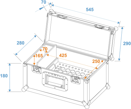 Image nº3 du produit Flight case universel pour manchons et goupilles de structure