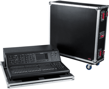 Image principale du produit Flight case sur roulette Gator pour table de mixage Midas M32 Live