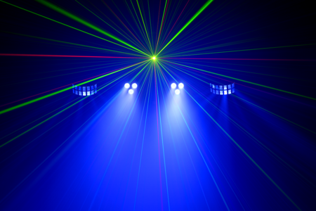 Image nº6 du produit FLORIDABAR-II Algam Lighting – Set de projecteurs led PAR + Derby + Strobe + laser avec stand et housse