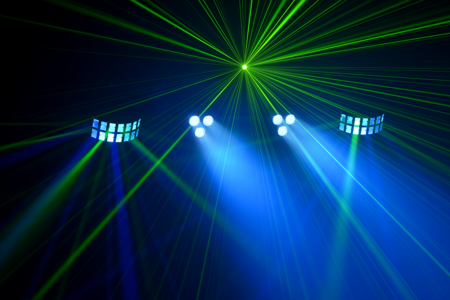Image nº10 du produit FLORIDABAR-II Algam Lighting – Set de projecteurs led PAR + Derby + Strobe + laser avec stand et housse