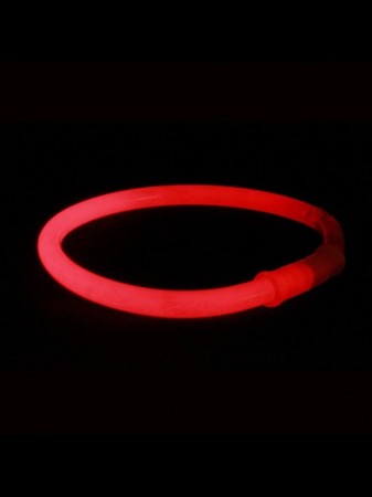 Image principale du produit Lot de 100 Bracelets fluos rouges 5mm X 20 avec connecteur