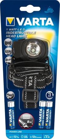 Image nº4 du produit Lampe frontale Led Varta 1W 3 piles AAA