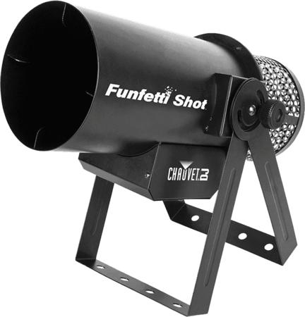 Image principale du produit Funfetti Shot Chauvet DJ Lanceur de confettis DMX portée 9m