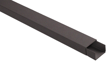 Image principale du produit Goulotte 10x20 longueur 2m adhésive ou fixation par vis noir graphite