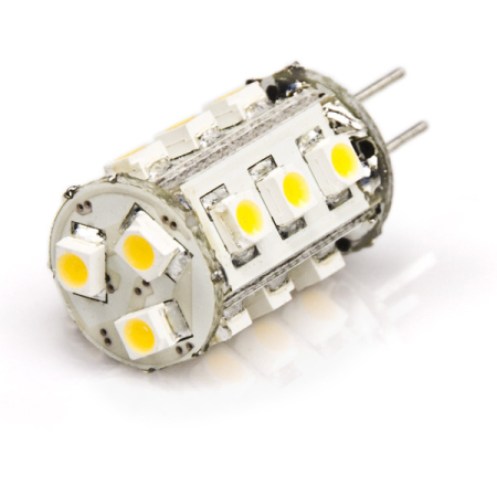 Image principale du produit Ampoule G4 15 leds blanc chaud 12V 1W dimmable