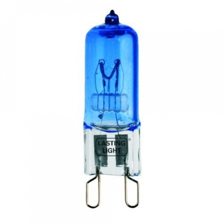 Image principale du produit LAMPE Halogène G9 240V 60W bleu diamant lumière froide