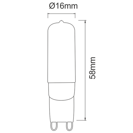 Image secondaire du produit Ampoule G9 led Beneito et faure 2.8W long 3000K