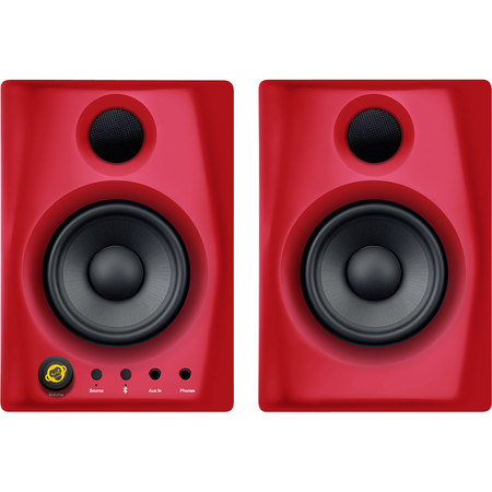 Image principale du produit Gibbon Air Monkey banana - Paire d'enceintes bluetooth 4 pouces rouge