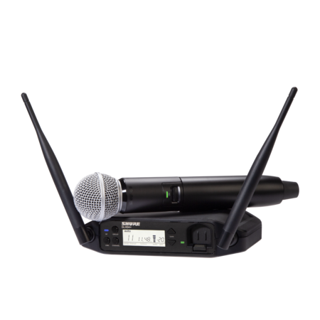 Image principale du produit GLXD24+E-SM58-Z4 Shure - Micro sans-fil main SM58 sur batterie